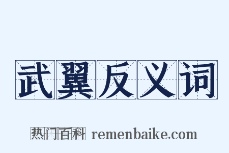 武翼反义词是什么意思的图片